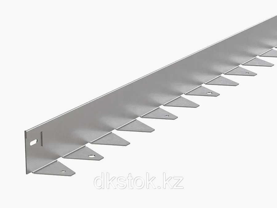 Оцинкованный металлический бордюр 1200×60×45 мм